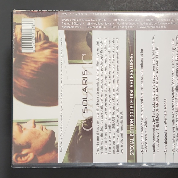 SOLARIS Andrei Tarkovsky Criterion Special Edition 2 DVD Set Mint Condition - Picture 3 of 17